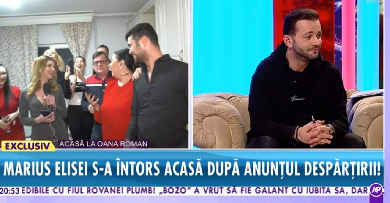 Oana Roman şi Marius Elisei s-au împăcat în direct la Antena Stars! S-au sărutat în văzul tuturor