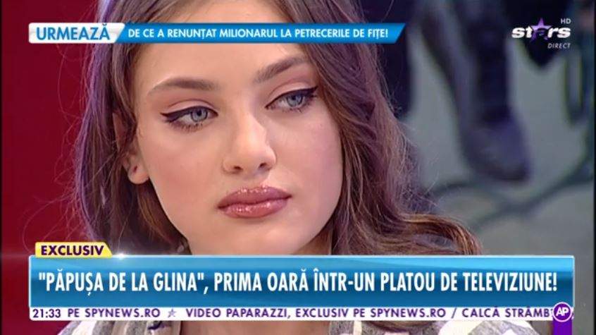 "Păpuşa de la Glina", prima apariţie tv! Cât de mult a încercat-o viaţa pe tânăra de 13 ani