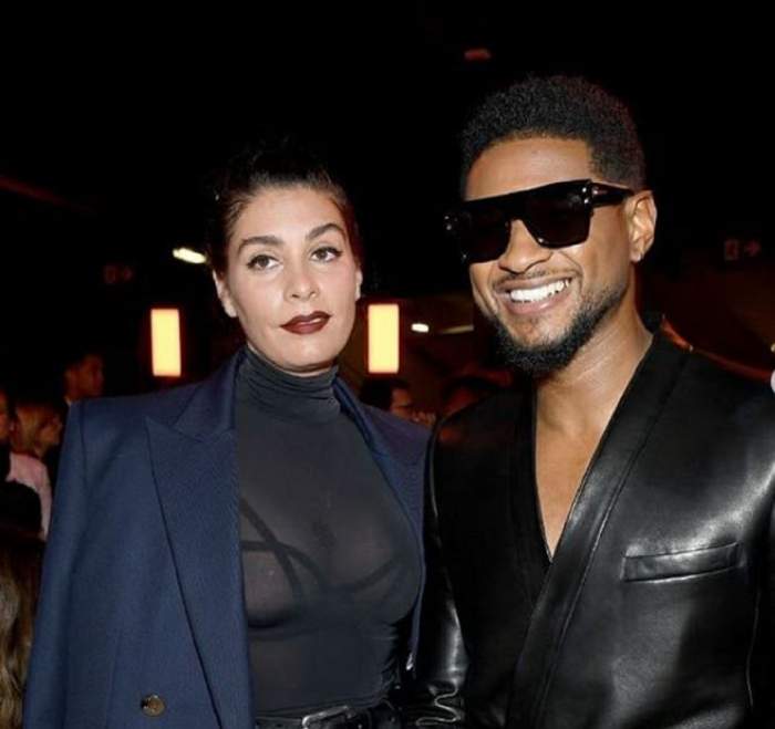 Usher si iubita sa Jenn Goicoechea la un eveniment oficial