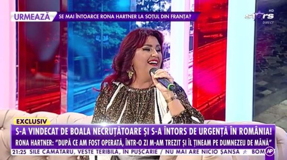 Rona Hartner, confesiuni de suflet, după ce a scăpat din ghearele morții.