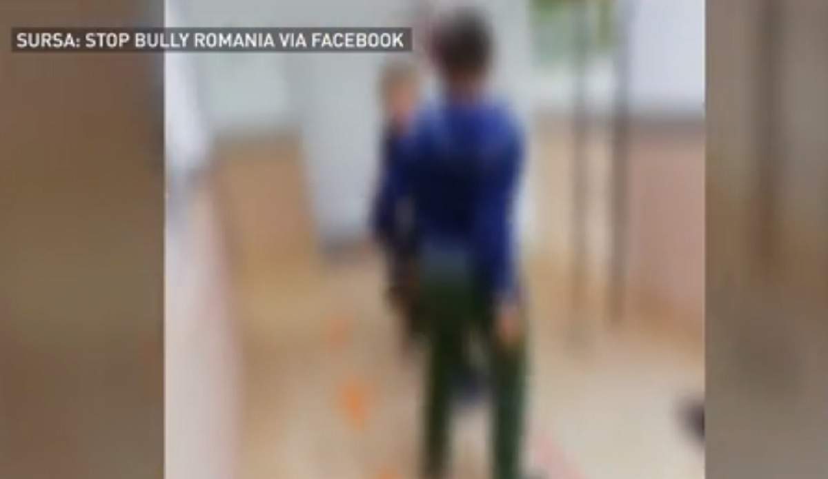 Captură filmare cu o bătaie la o școală din Suceava, 10 octombrie 2020