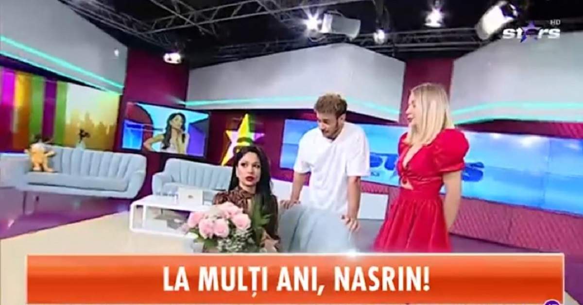 Nasrin a fost intampinata cu urari din partea colegilor Dima si Olga