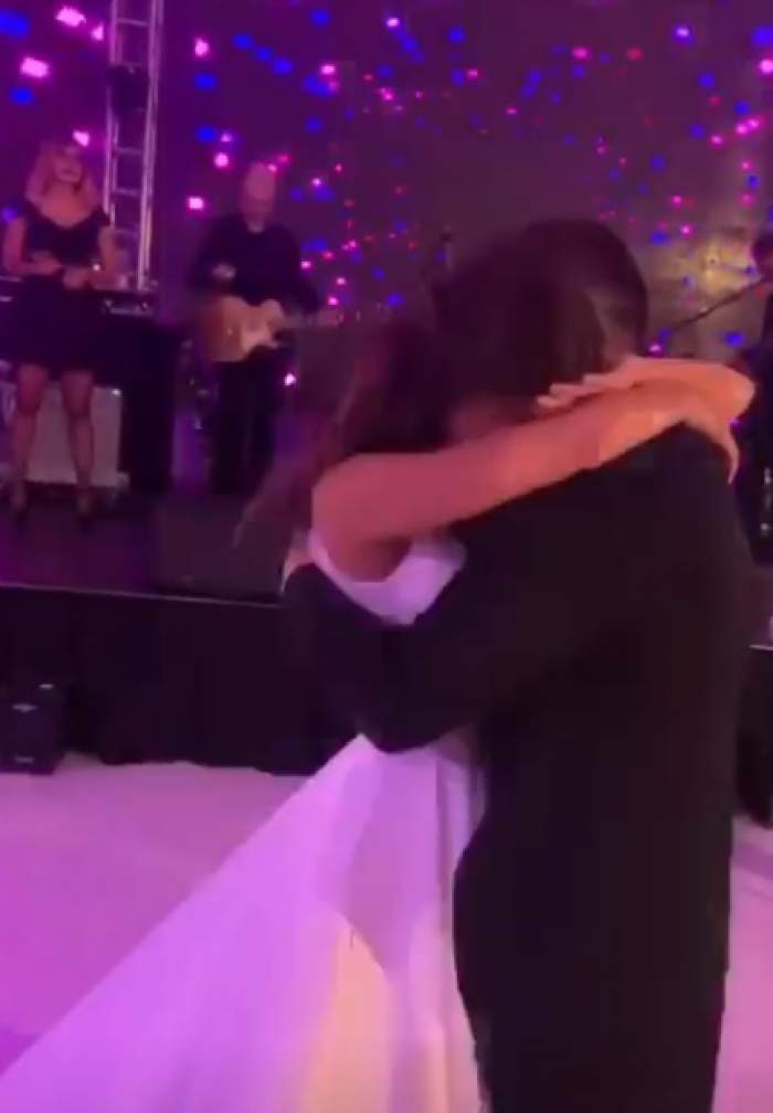 Denisa Hodișan a izbucnit în plâns în timp ce dansa cu Flick! Loredana Groza le-a cântat la nuntă! / VIDEO