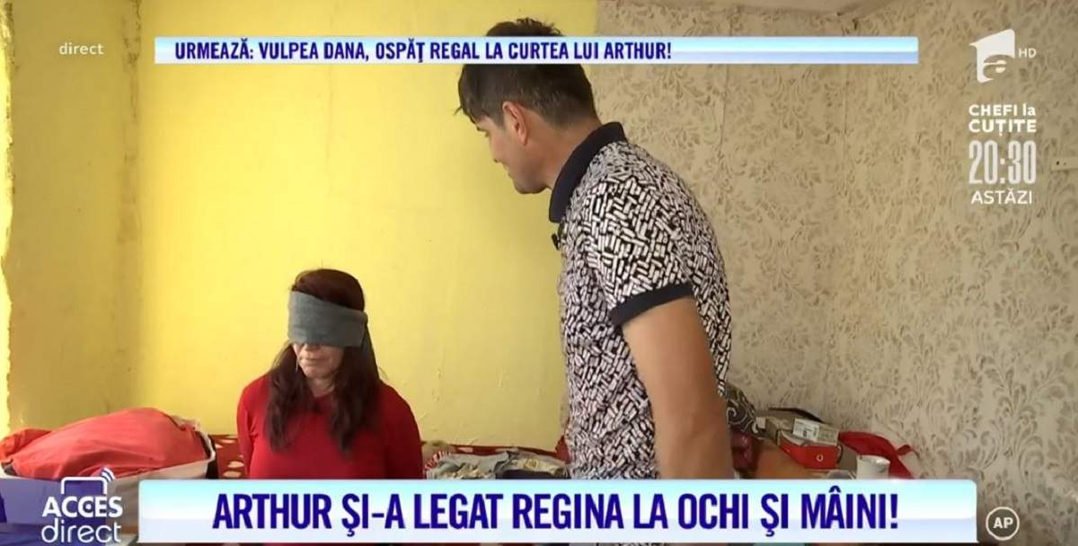 Vulpea Dana, în vizită la „palatul” lui Arthur de la Ceptura: „Am 17 camere și 40 de slugi”! Femeia, în șoc când a văzut realitatea! / VIDEO