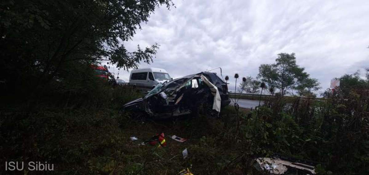 Accident grav la Sibiu! Trei persoane rănite, inclusiv un bebeluș de doar două luni