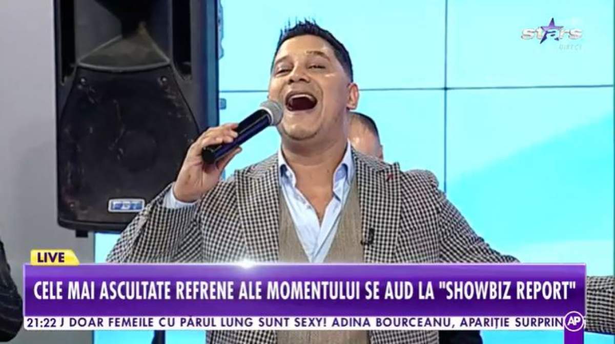 Cocoș de la Călărași în platou de la ”Showbiz Report”.