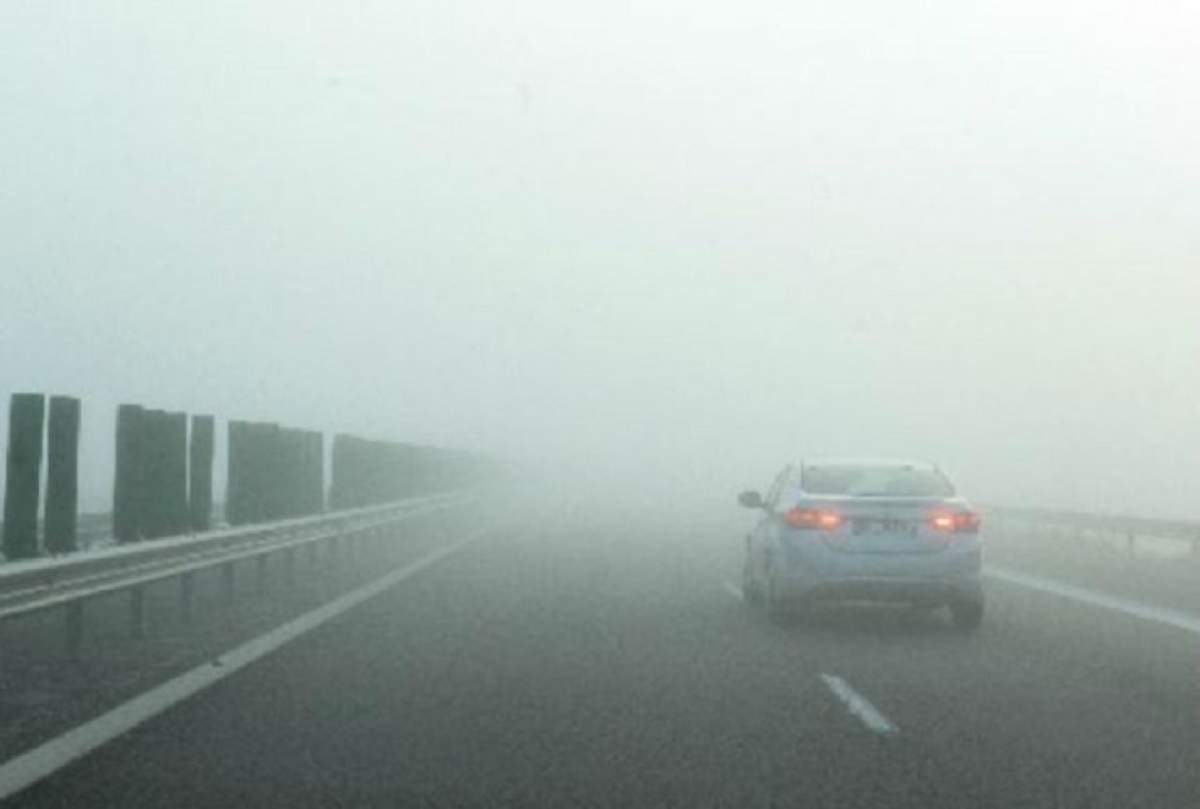 Ceață pe autostradă