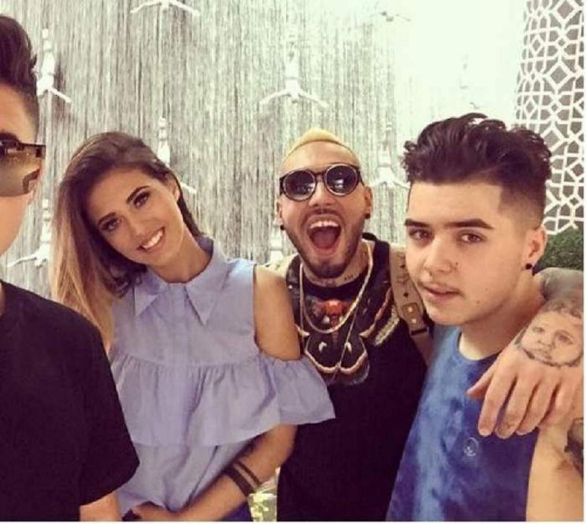 Antonia apare intr-un selfie alaturi de Alex Velea, Lino Golden si Mario Fresh