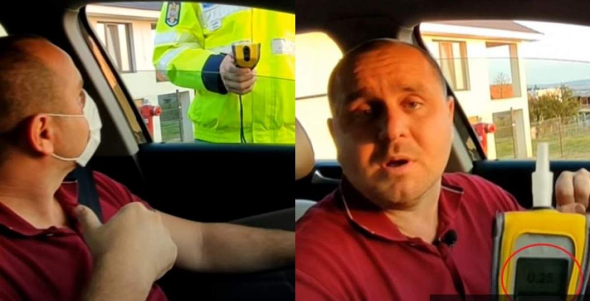 Măsurile de protecție anti-Covid pot da bătăi de cap șoferilor! Un polițist a fost depistat cu alcoolemie, după ce s-a dat cu spirt pe mâini / VIDEO
