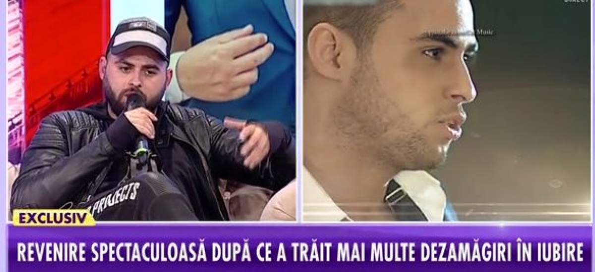 Alex Mica, îmbrăcat în negru, a vorbit la Antena Stars despre viața sa amoroasă