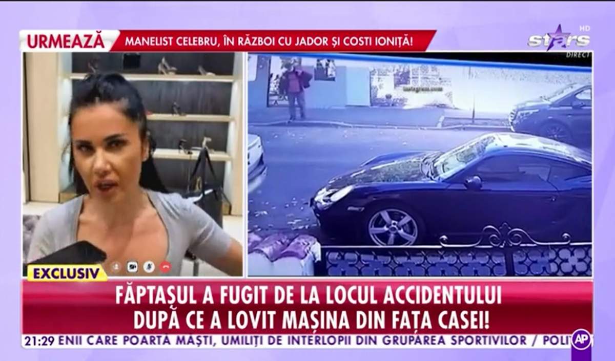 Oana Zăvoranu, primele declarații, după ce i-a fost lovită mașina în parcare. „Este vorba de tupeu, de indolență”