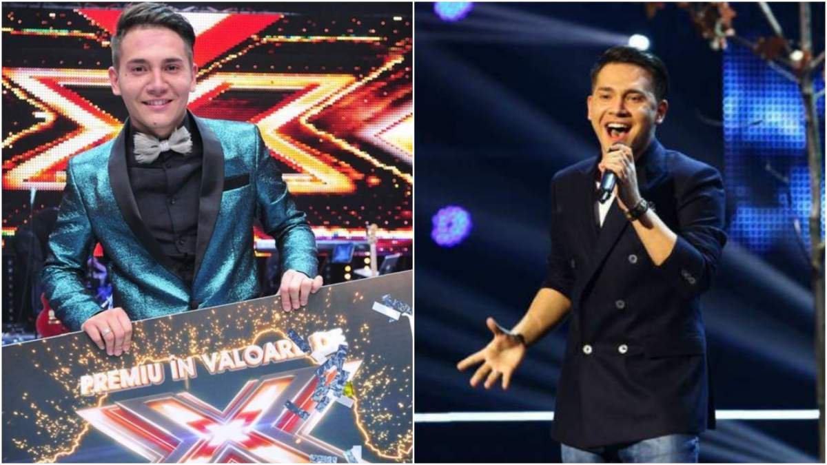 Colaj cu Florin Răduță pe scena ”X Factor”.