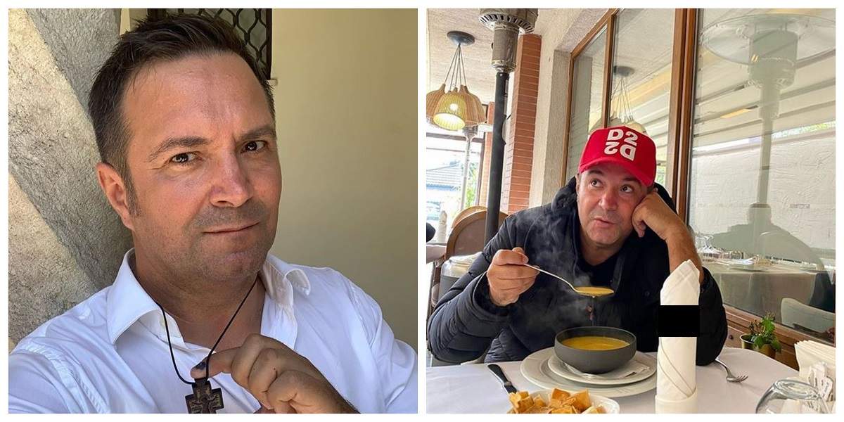 Un colaj cu Daniel Buzdugan. Într-o poză poartă un tricou alb, iar în cealaltă stă la masă și mănâncă ciorbă.