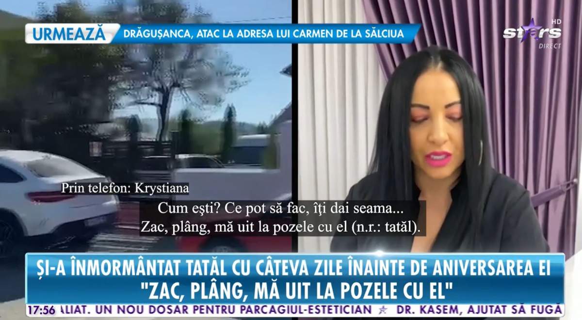 Celebră artistă, dărămată de durere după ce tatăl, aparent sănătos, a murit subit: „Abia putea să scoată două cuvinte” / VIDEO