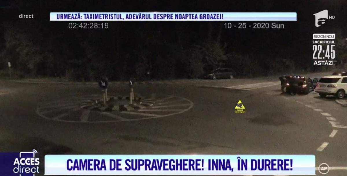 Acces Direct. Ce s-a întâmplat cu Inna, după ce ar fi leșinat în fața pădurii! Imagini bombă cu cei doi tineri care au luat-o cu mașina! / VIDEO