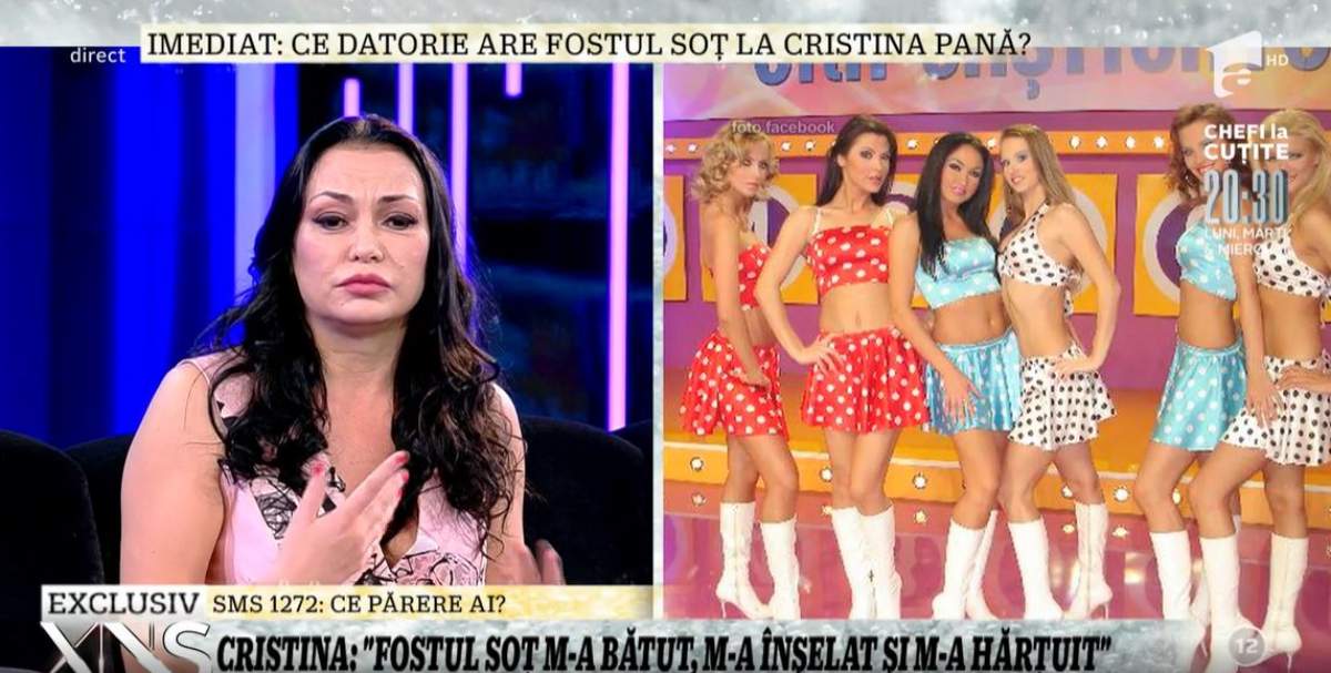 Cristina Pană a început să plângă.