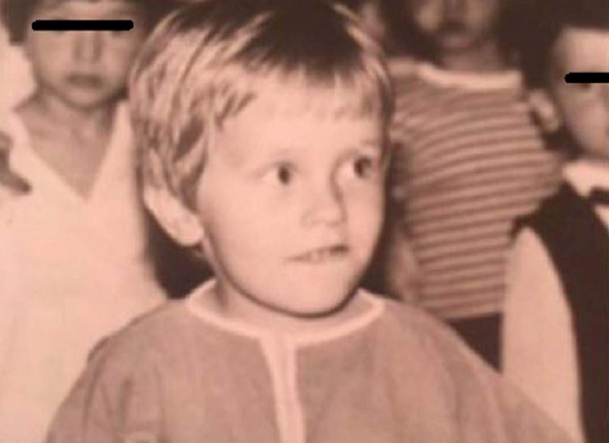 Codin Maticiuc în perioada copilăriei. Fotografia este una alb negru