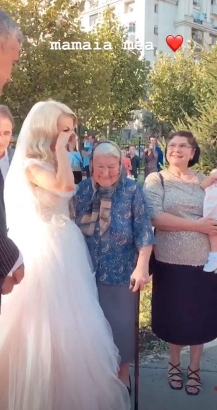 Andreea Bălan cu bunica la nunta sa cu George Burcea!