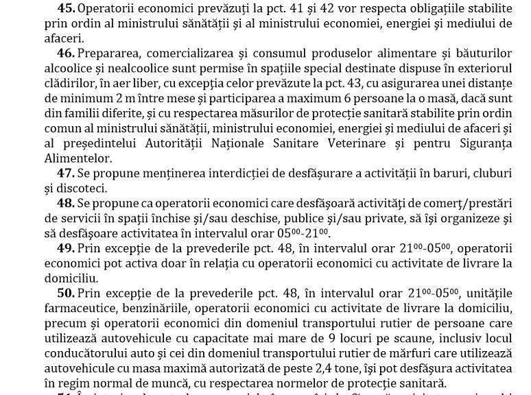 Starea de alertă se prelungește cu încă 30 de zile. Care sunt noile măsuri impuse. Document oficial