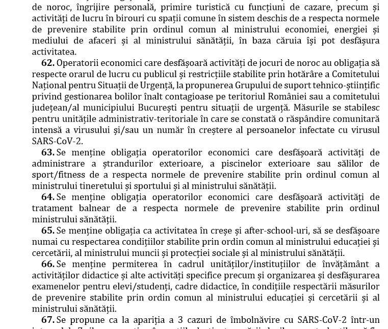 Starea de alertă se prelungește cu încă 30 de zile. Care sunt noile măsuri impuse. Document oficial