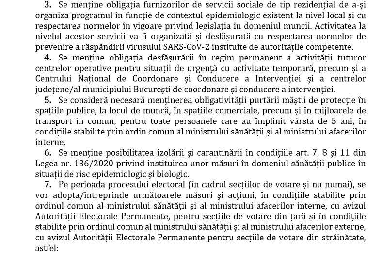 Starea de alertă se prelungește cu încă 30 de zile. Care sunt noile măsuri impuse. Document oficial