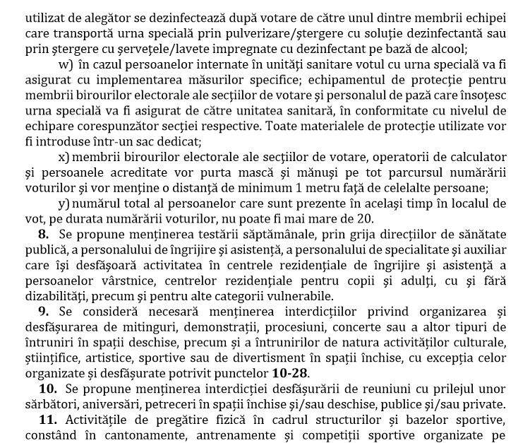 Starea de alertă se prelungește cu încă 30 de zile. Care sunt noile măsuri impuse. Document oficial