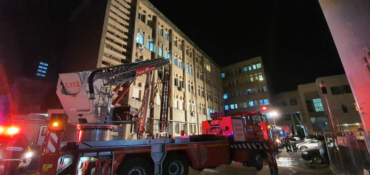 UPDATE / 10 pacienți au murit la Spitalul Județean din Piatra Neamț, după un incendiu puternic la secția ATI! / VIDEO