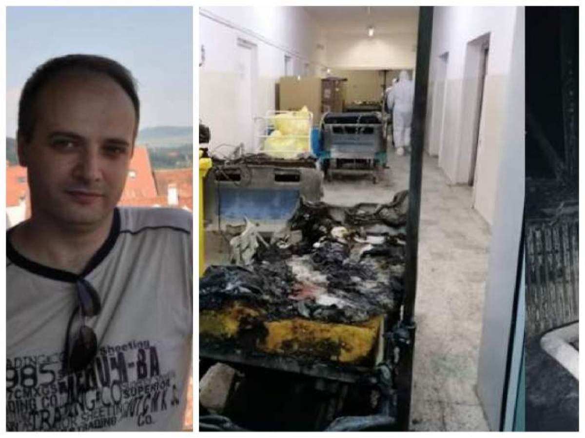 Colaj foto cu medicul Cătălin Denciu și dezastrul din spital