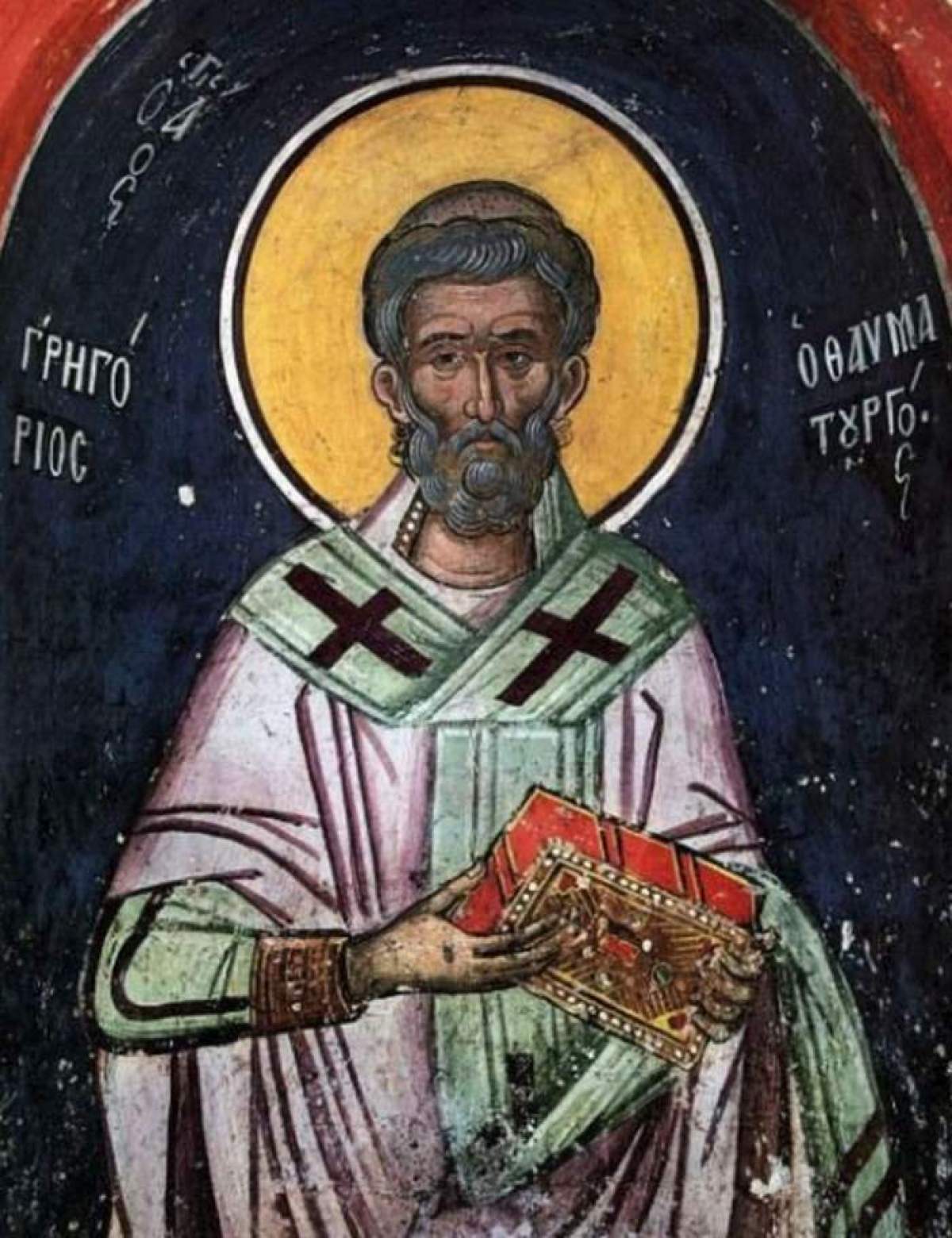 Icoană cu Sfântul Grigorie Taumaturgul