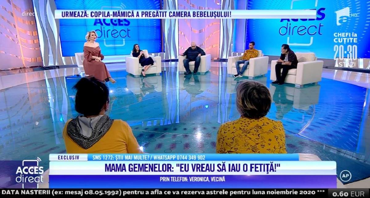 Acces Direct. Mama gemenelor a fost violentă cu fetițele? Vecina lui Flori, acuzații șocante: „Le bătea cu lingura” / VIDEO