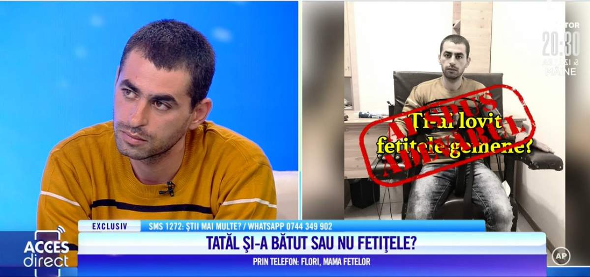 Flori, mama fetițelor gemene e mințit! Femaia l-a acuzat pe soțul ei că i-ar fi lovit fetele! Rezultatul testului poligraf! / VIDEO