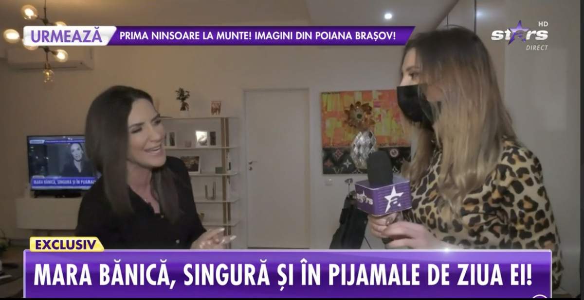 Mara Banica este acasa cu reporterul Antena Stars