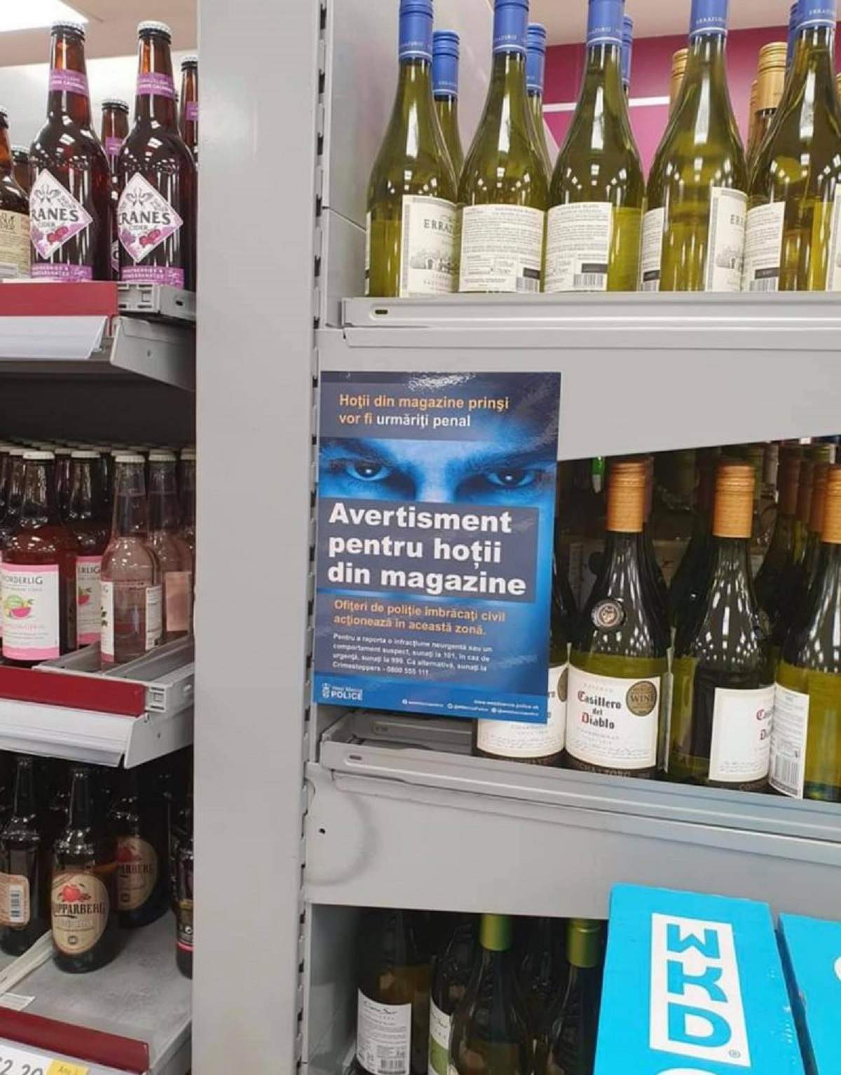 Ambasada Romaniei a cerut ca afisul să fie scos din hypermarket-ul din Londra