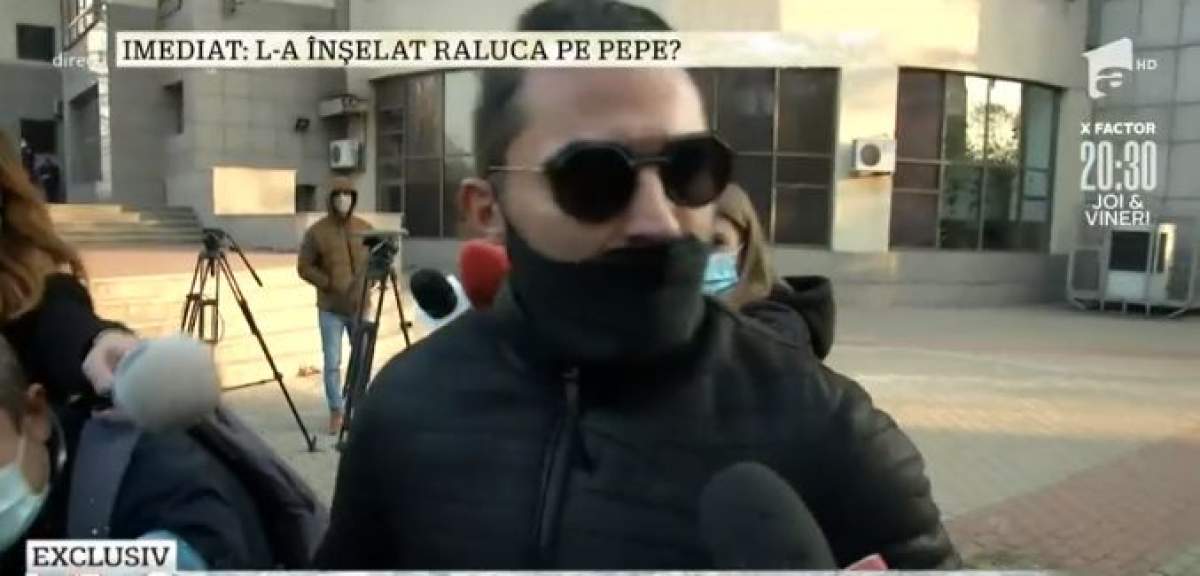 Pepe, surprins la ieșirea din tribunal