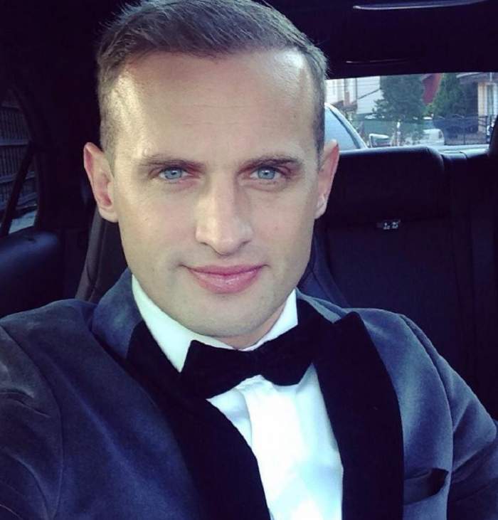Sorin Brotnei și-a făcut un selfie în mașină, îmbrăcat în costum