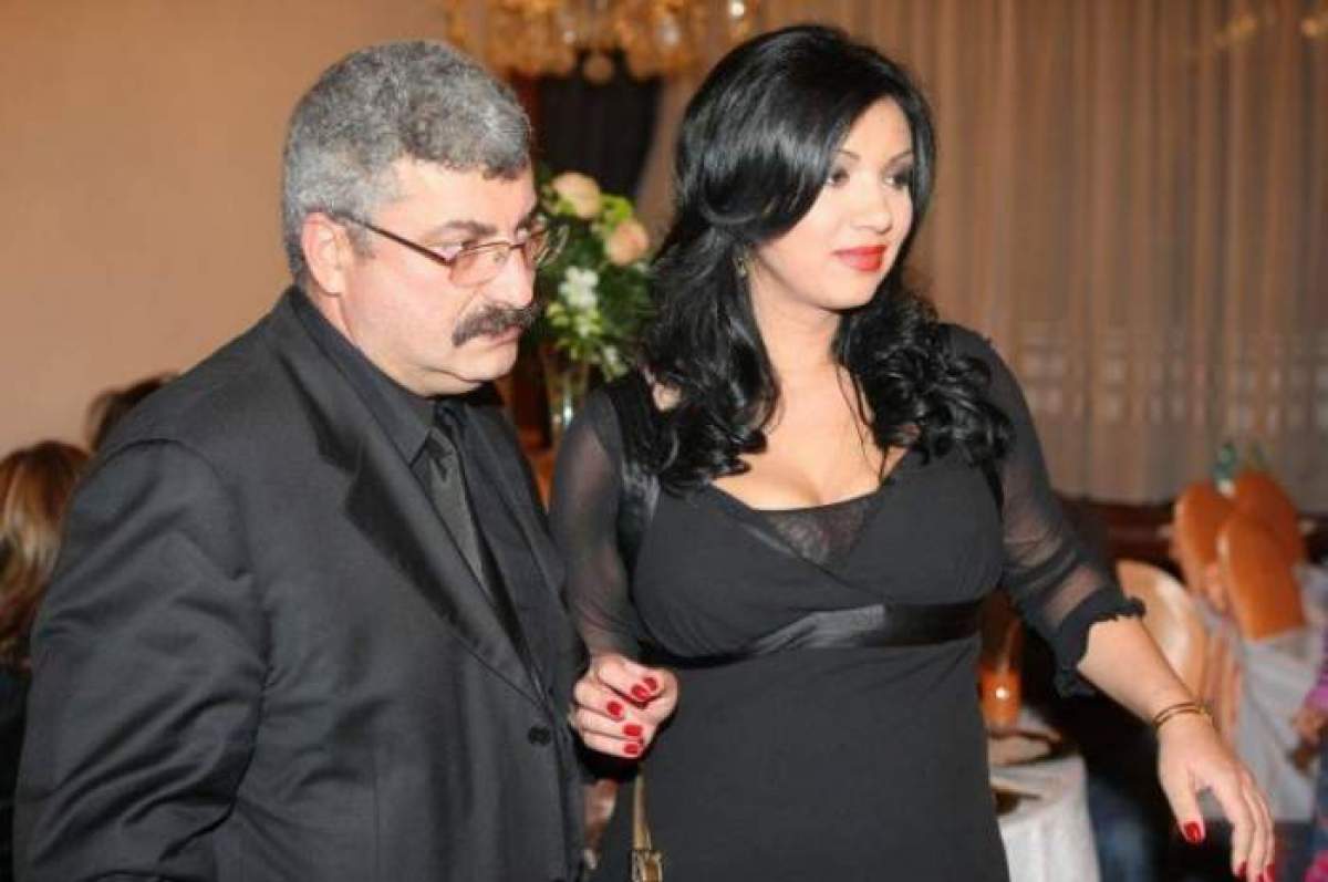 Adriana Bahmuțeanu și Silviu Prigoană îmbrăcați în negru, pe vremea când formau un cuplu.