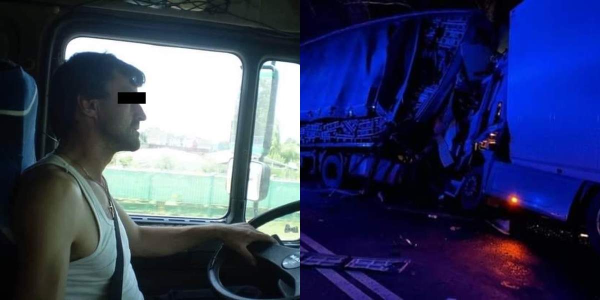 Șoferul mort în accident, imagini de la incident