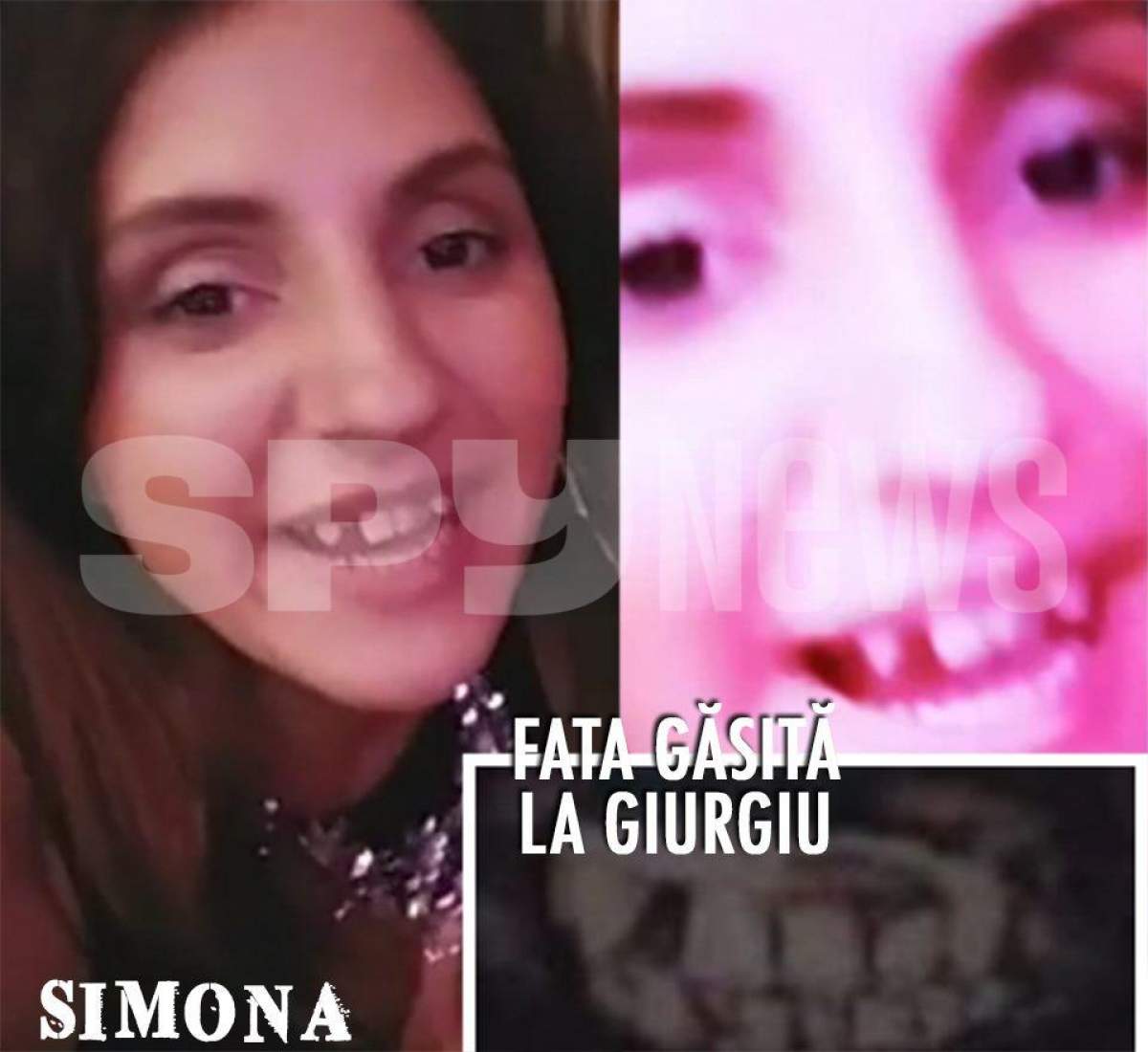 Imagini incredibile în cazul crimei din Giurgiu! Dantura Simonei, fata dispărută și găsită în București, e identică cu cea a cadavrului carbonizat!