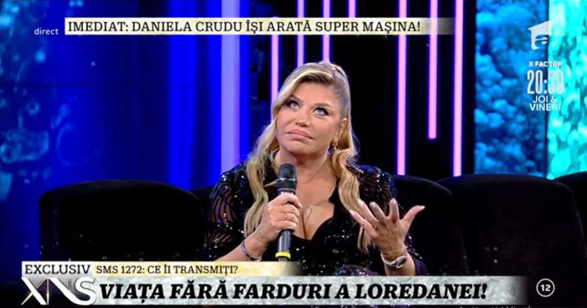 Loredana Groza, în platoul Xtra Night Show