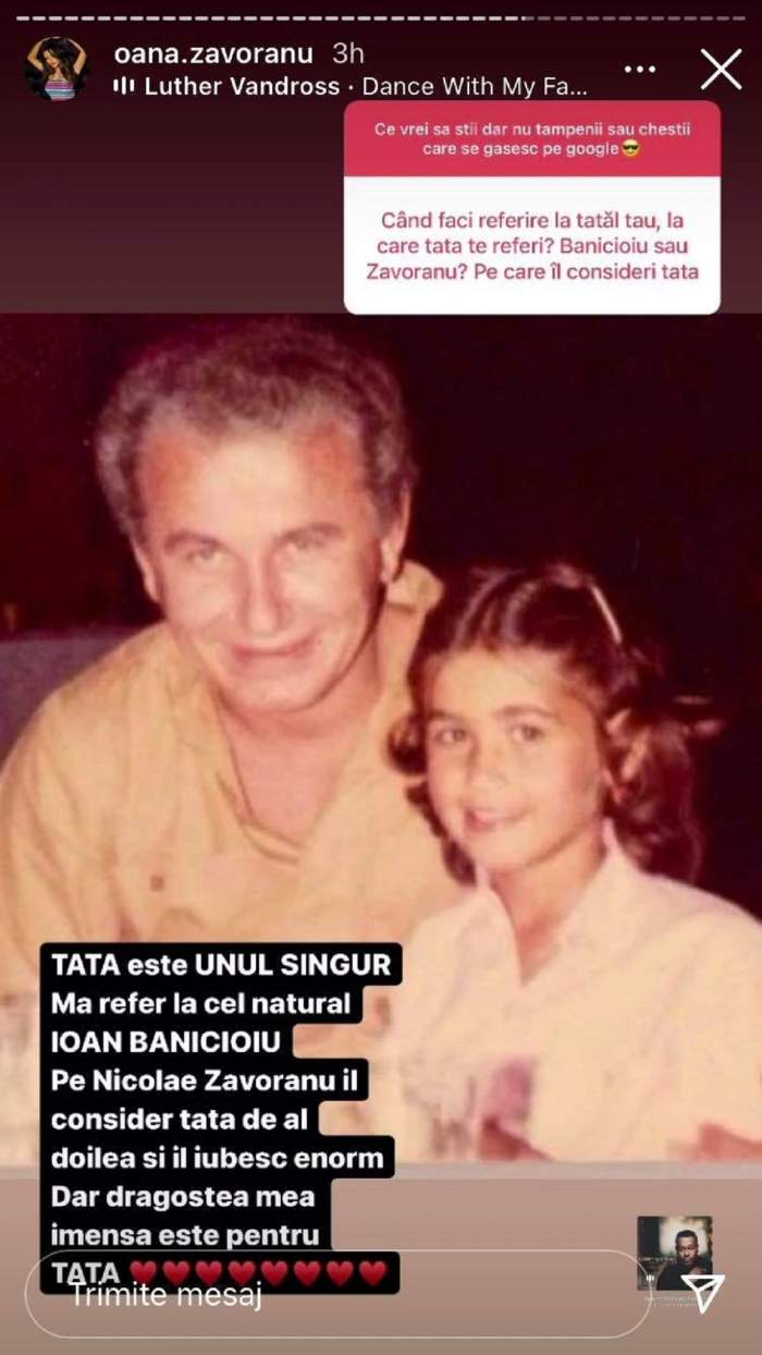 Oana Zăvoranu și Ioan Bănicioiu în copilărie. Vedeta le răspunde fanilor la InstaStory.