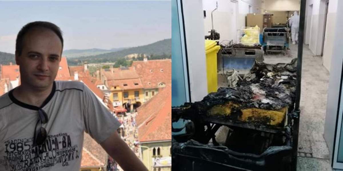 Cătălin Denciu colaj imagini spitalul piatra neamt incendiu