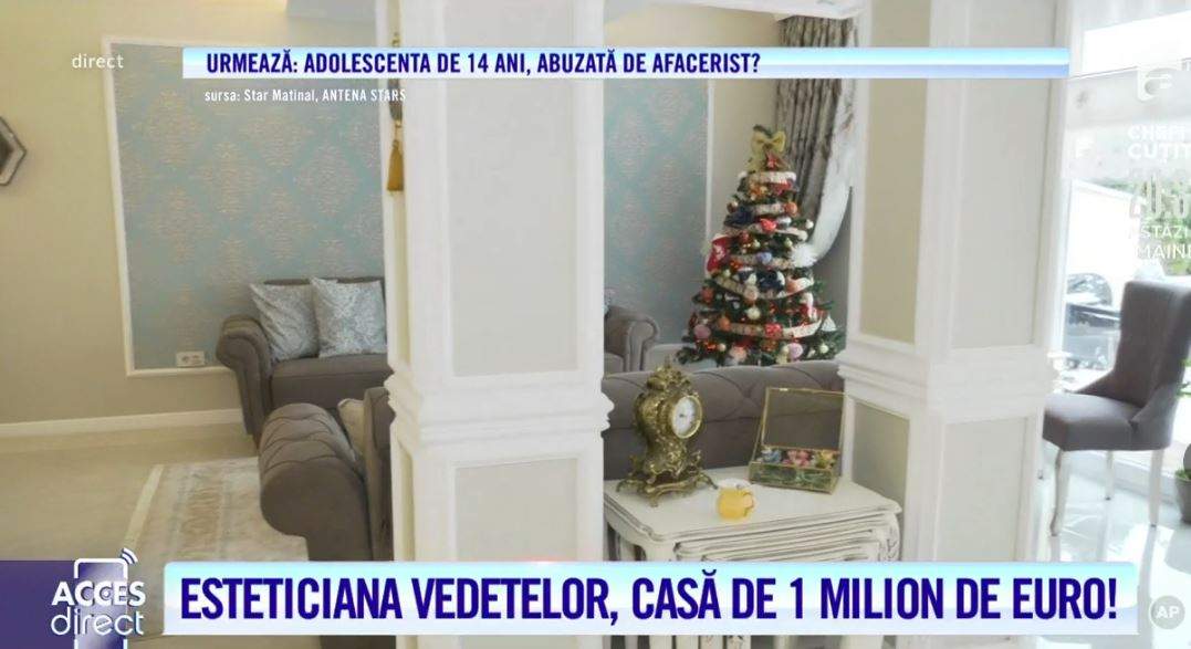 Acces Direct. Esteticiana vedetelor, casă de lux, de 1 milion de euro! Blondina se scaldă în băi regale, cu aur și pietre prețioase! / VIDEO