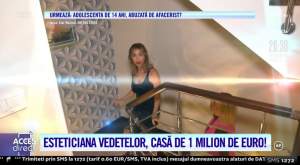 Acces Direct. Esteticiana vedetelor, casă de lux, de 1 milion de euro! Blondina se scaldă în băi regale, cu aur și pietre prețioase! / VIDEO
