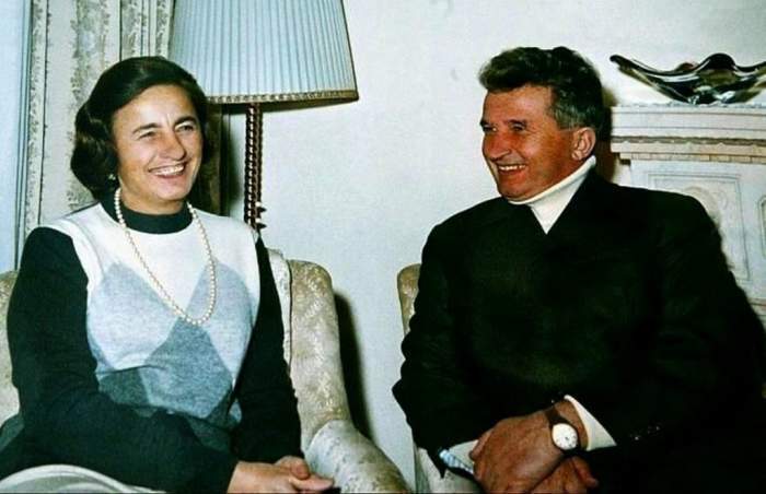 Nicolae si elena ceausescu la masa