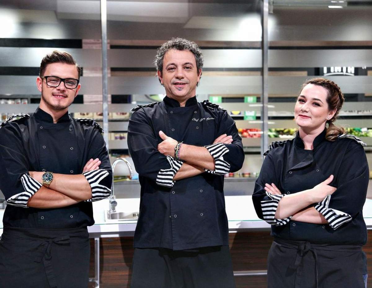 Sorin Bontea s-a fotografiat alături de Ionuț Belei și Marian Șandru în bucătăria de la Chefi la cuțite