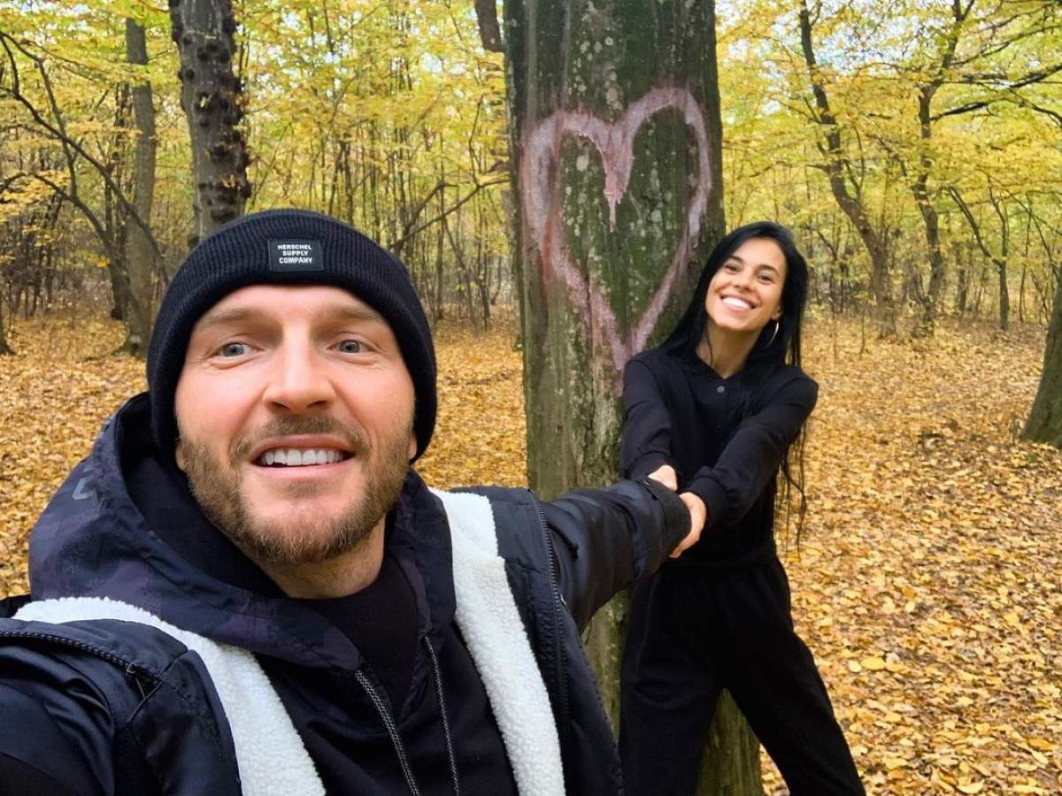 Catalin și Livia Bordea s-au fotografiat ținându-se de mânî în pădure