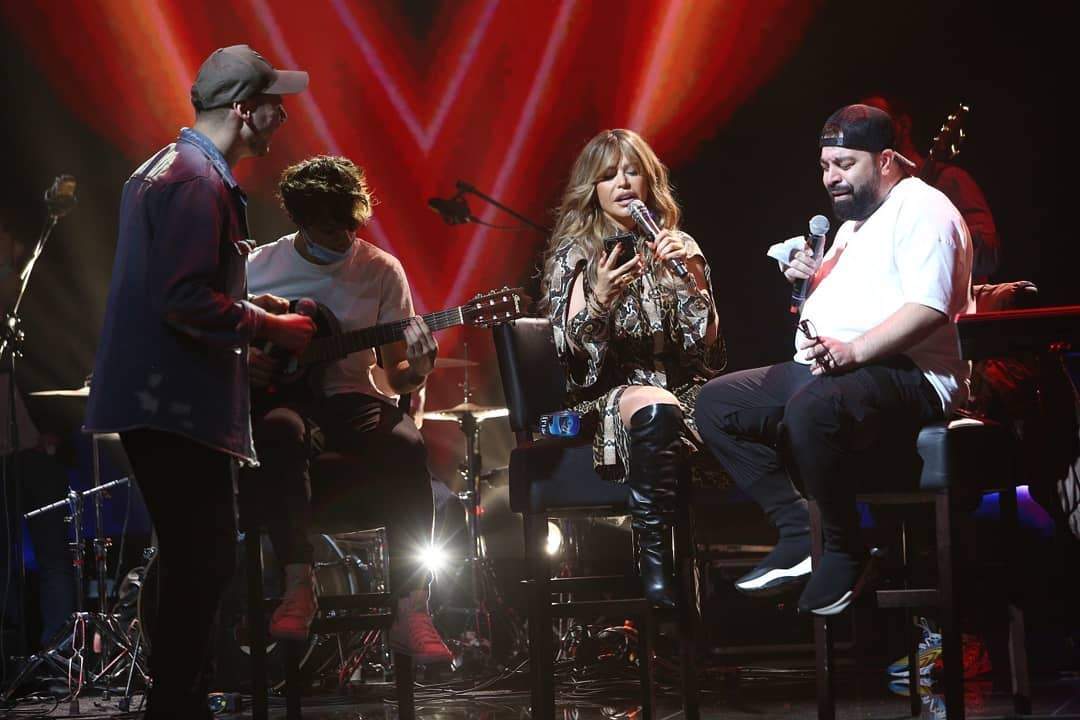 Adrian Petrache alături de Loredana Groza și Florin Salam, pe scena de la X Factor.