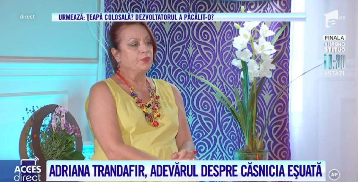 Adriana Trandafir, mărturisiri despre perioada în care a fost în moarte clinică: „Nu mi-a plăcut că am revenit, că am ieșit din lumea bună” / VIDEO