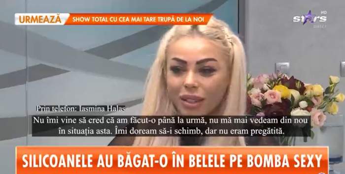 Cum se simte Iasmina Halas după a treia operație la bust! Blondina se recupereză, după ce sânii i-au fost distruși