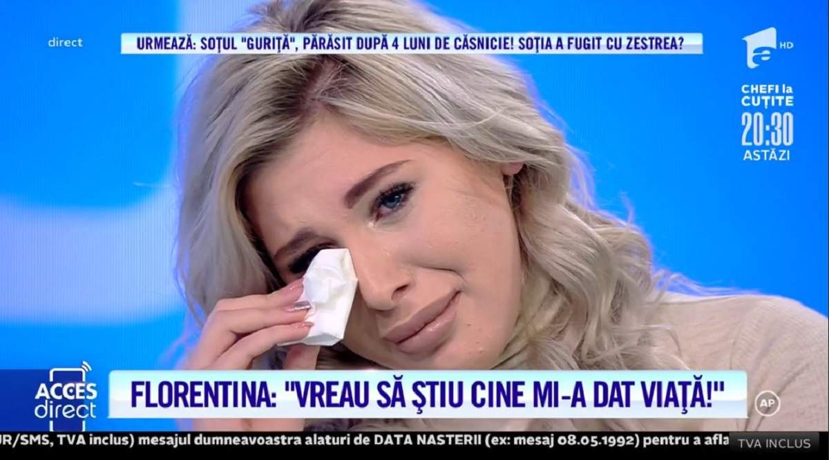 Acces Direct. Abandonată la două luni, Florentina își caută cu disperare mama! Tânăra de 19 ani nu înțelege de ce femeia a lăsat-o: „A spus că și-a refăcut viața” / VIDEO